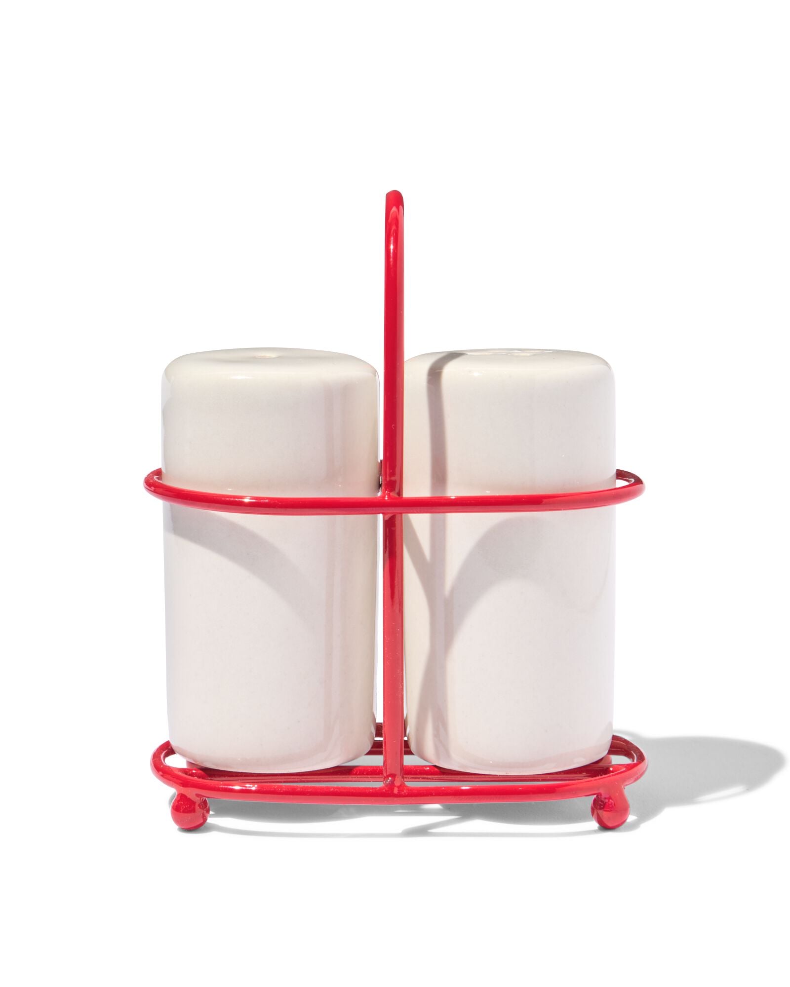 set sel et poivre fa&iuml;ence sur support - 2 pi&egrave;ces - 80660405 - HEMA