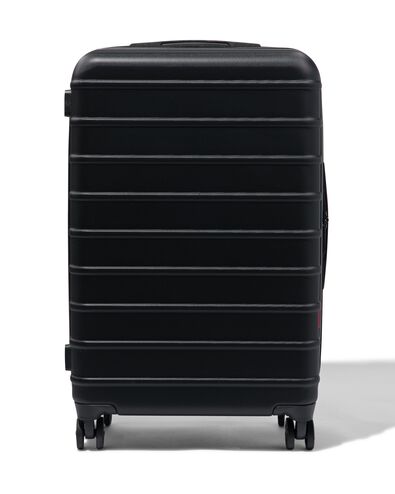 valise ABS 43x25x66 noire avec cadenas TSA - 18630025 - HEMA