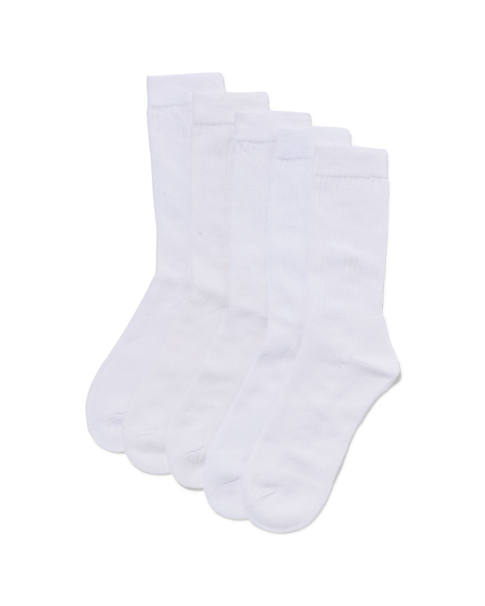 5 paires de chaussettes de sport homme blanc blanc - 4180020WHITE - HEMA