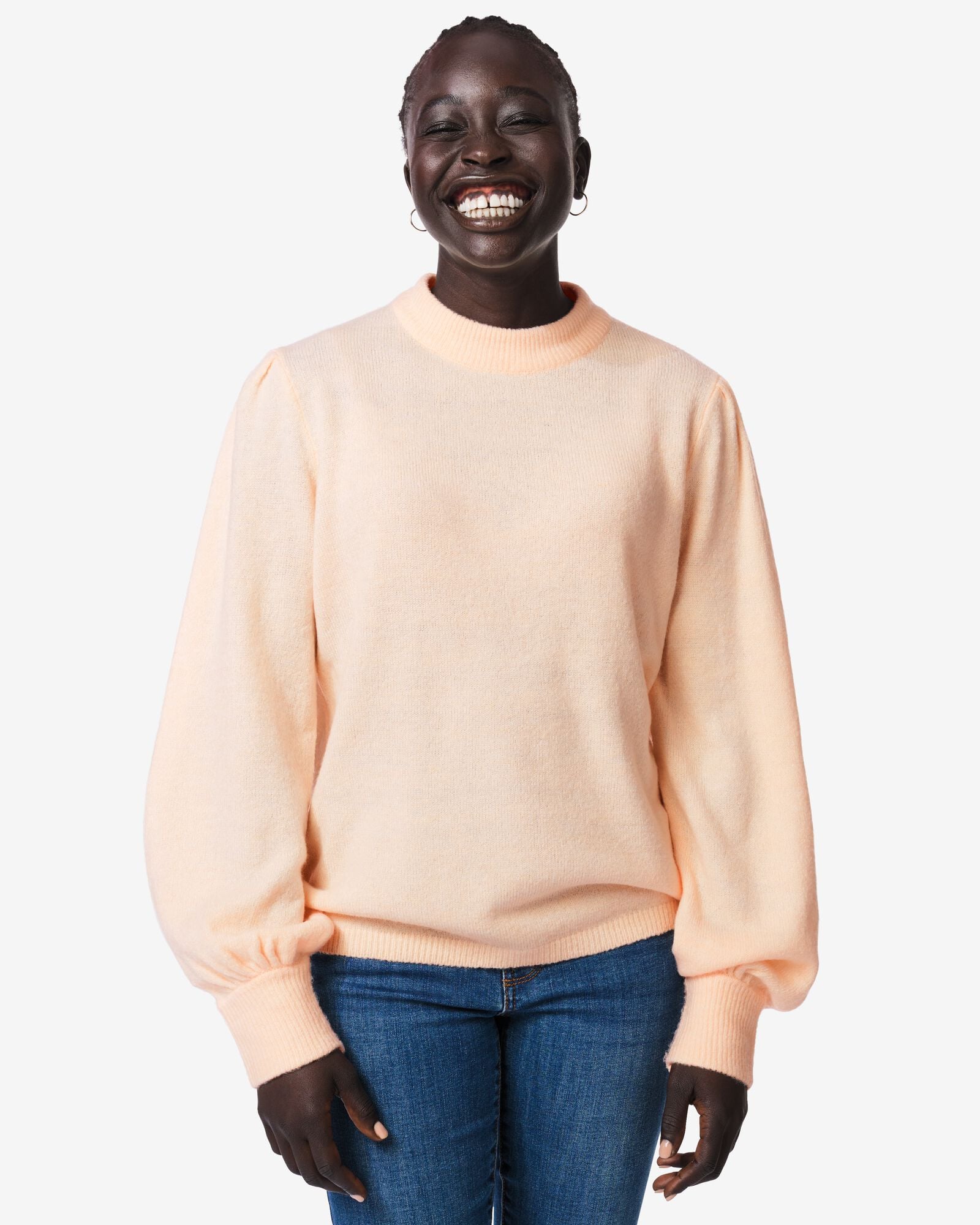 damestrui fijngebreid lichtroze lichtroze - 36214440LIGHTPINK - HEMA