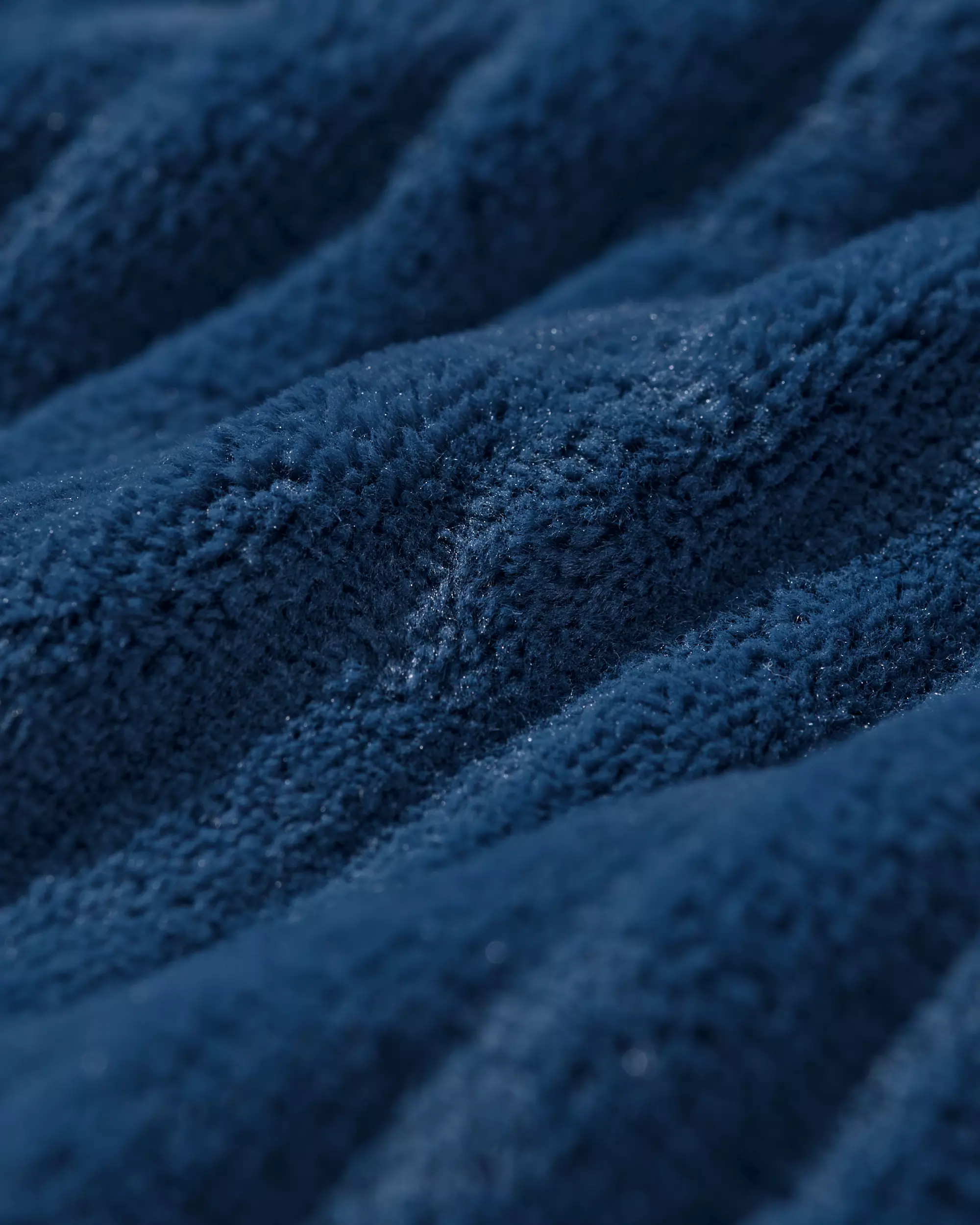 sweat à capuche snuggle hoodie polaire côtelé bleu