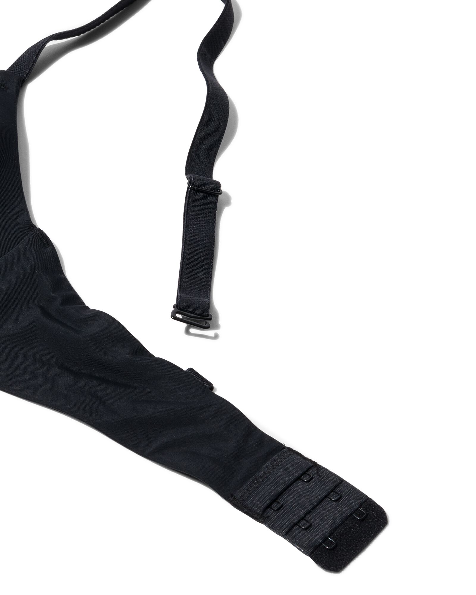 voorgevormde bh zonder beugel recycled/micro zwart zwart - 21880480BLACK - HEMA