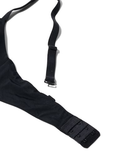 voorgevormde bh zonder beugel recycled/micro zwart zwart - 21880480BLACK - HEMA