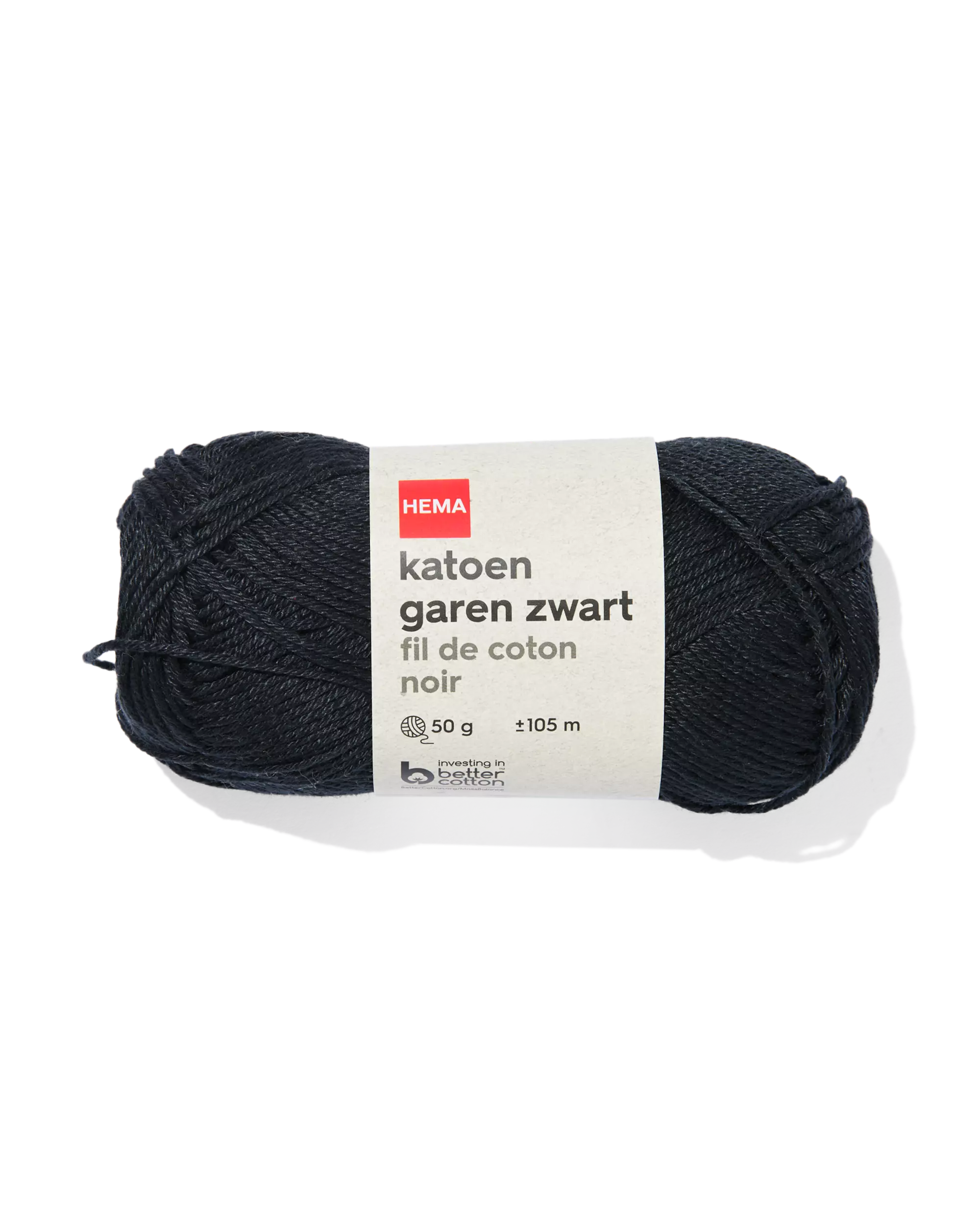 fil de coton 50 g 105 m noir
