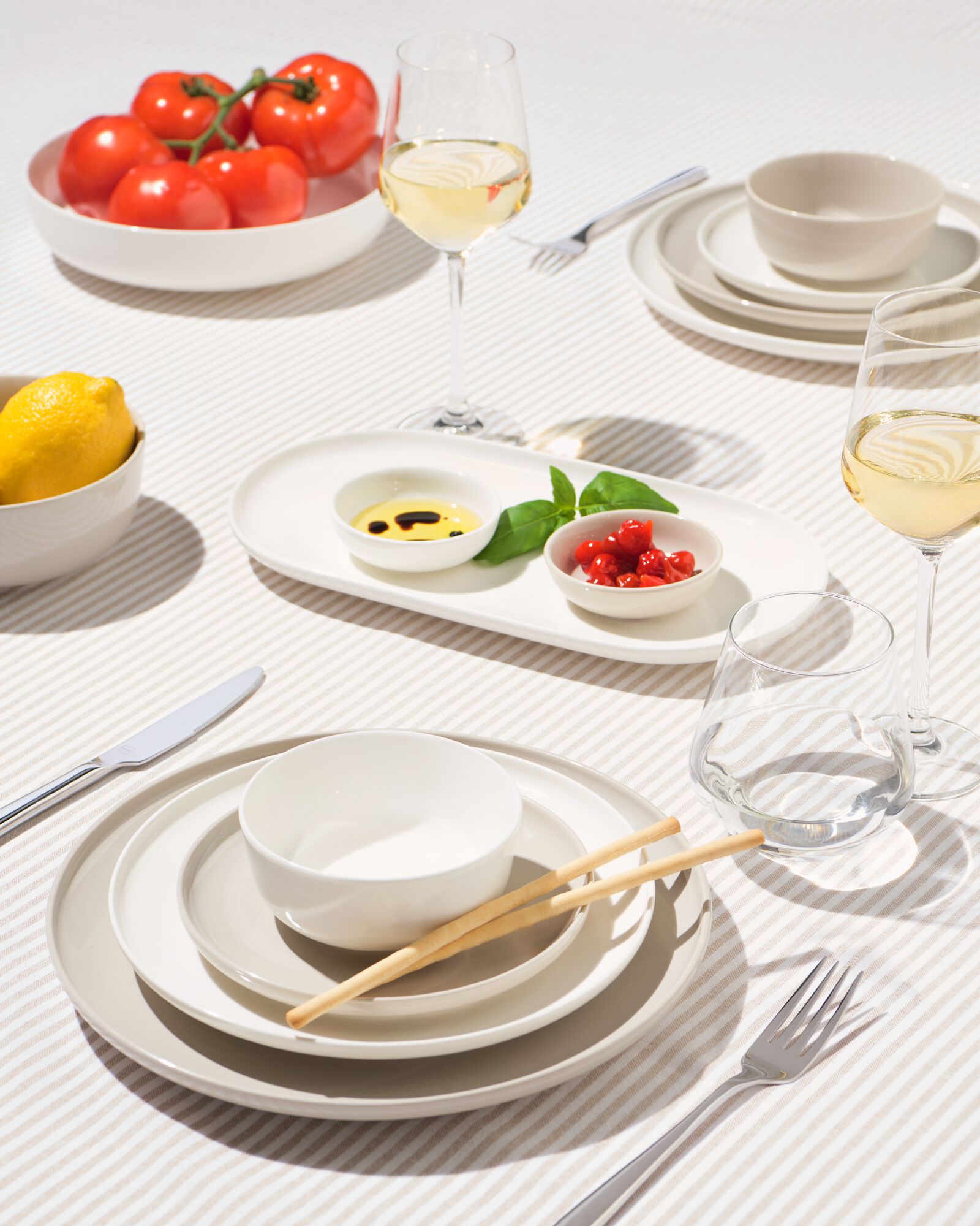 petite assiette ⌀21,5cm Knap new bone china blanche - 9650302 - HEMA