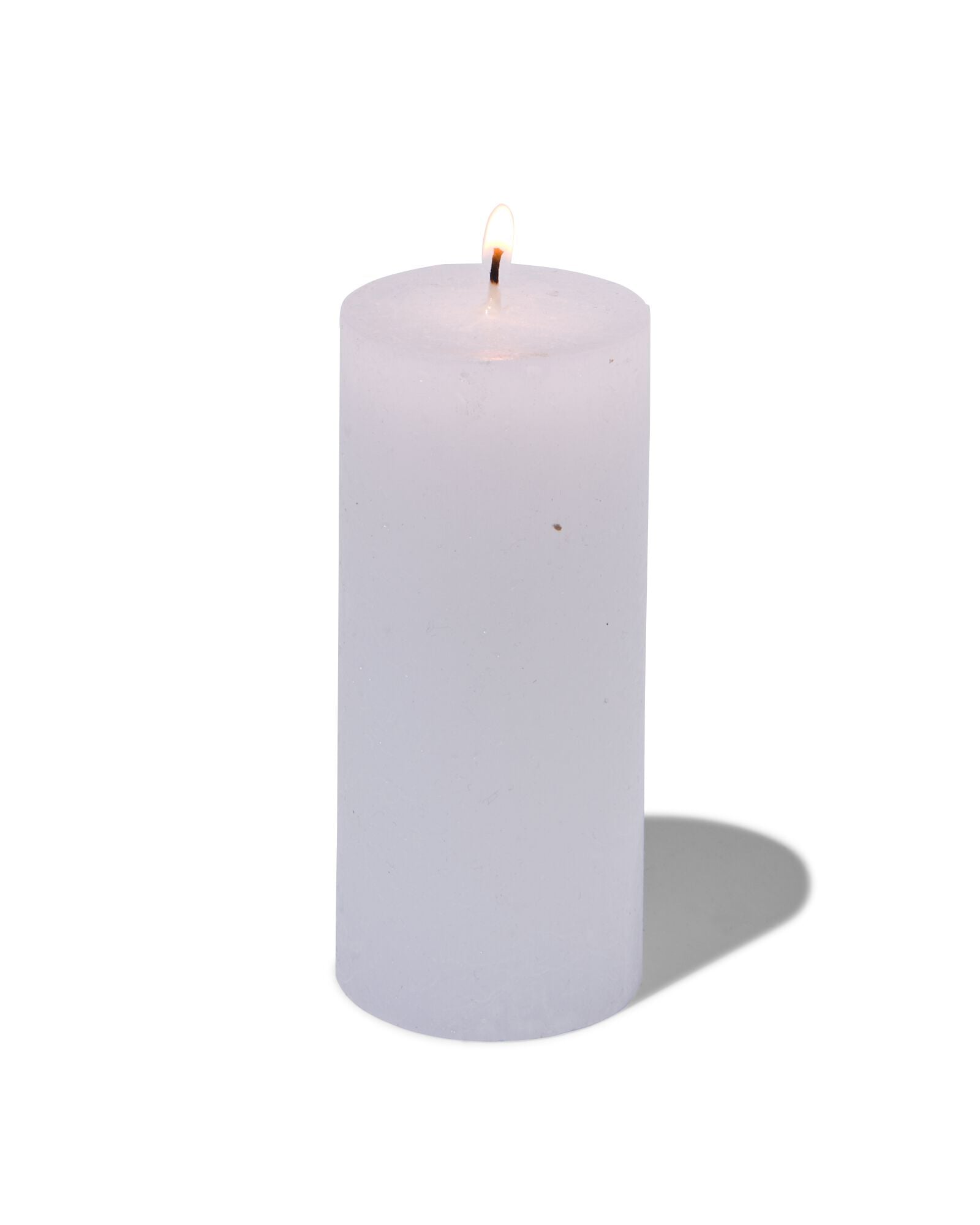 bougie rustique &Oslash;5x11cm blanc blanc 5 x 11 - 13503409 - HEMA