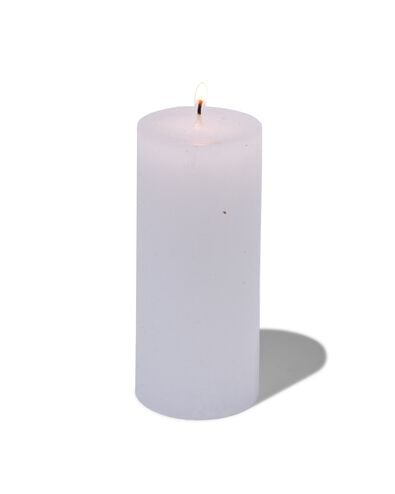 bougie rustique &Oslash;5x11cm blanc blanc 5 x 11 - 13503409 - HEMA