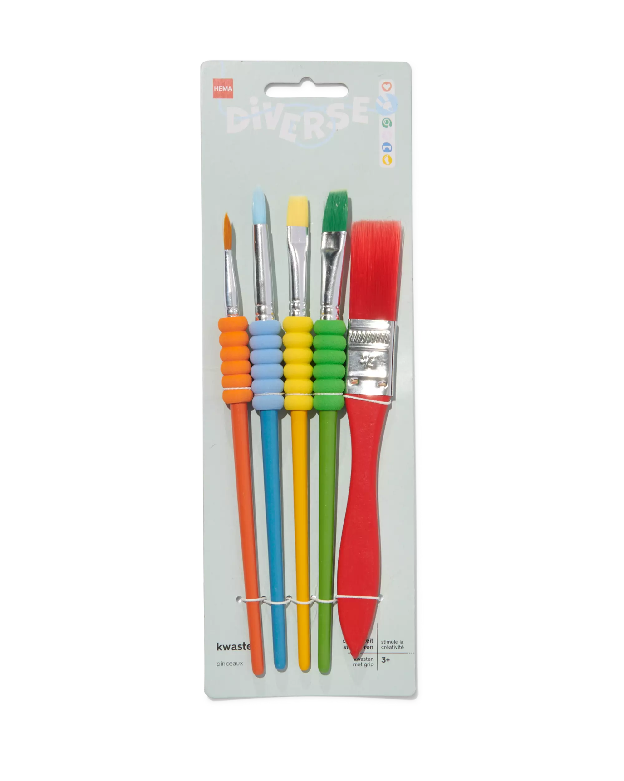 5 pinceaux