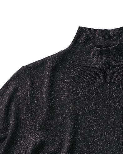 dames trui Lily met glitter zwart zwart - 36255490BLACK - HEMA