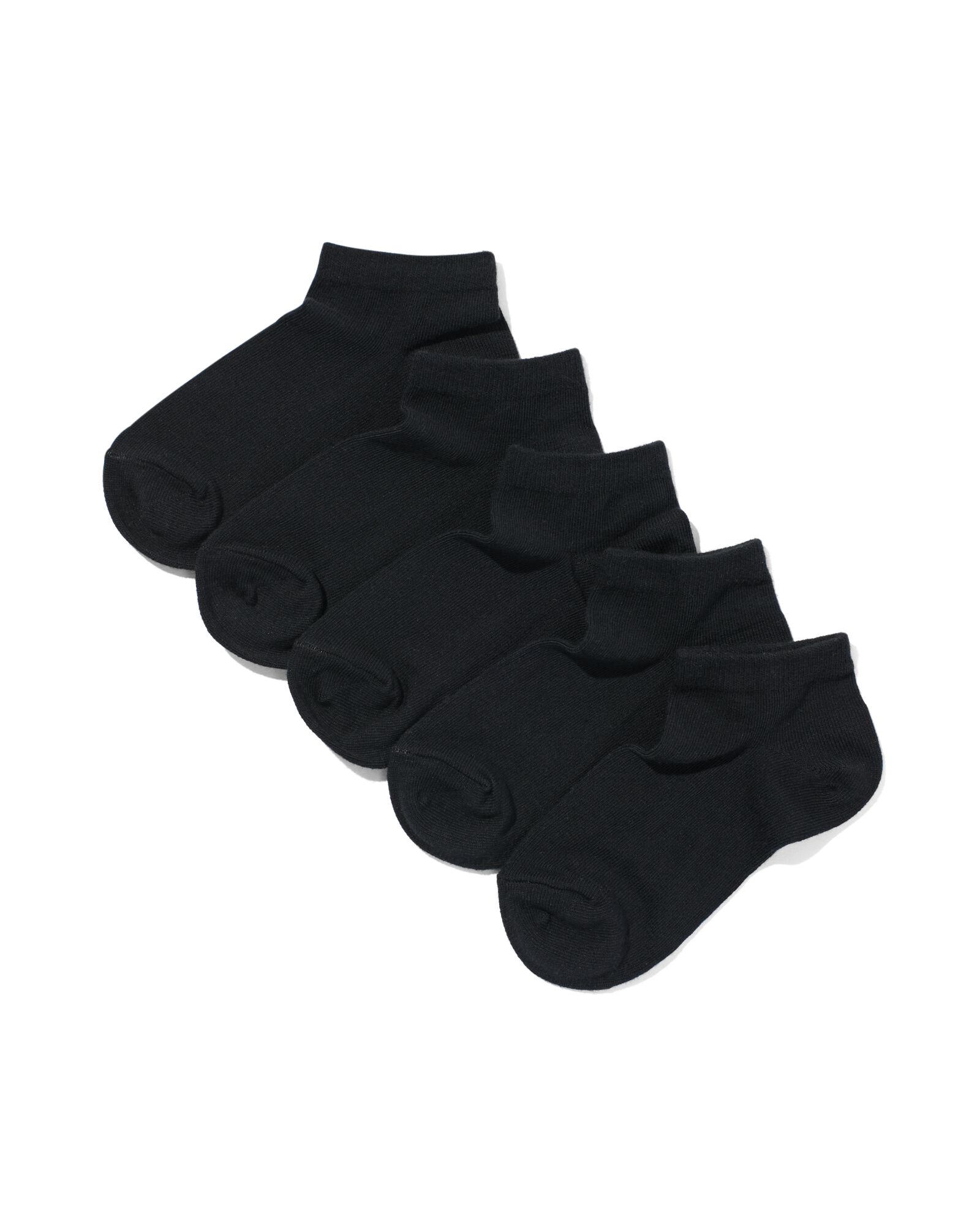 Kinder-Kurzs&ouml;ckchen mit Baumwolle &ndash; 5 Paar schwarz schwarz - 4379720BLACK - HEMA