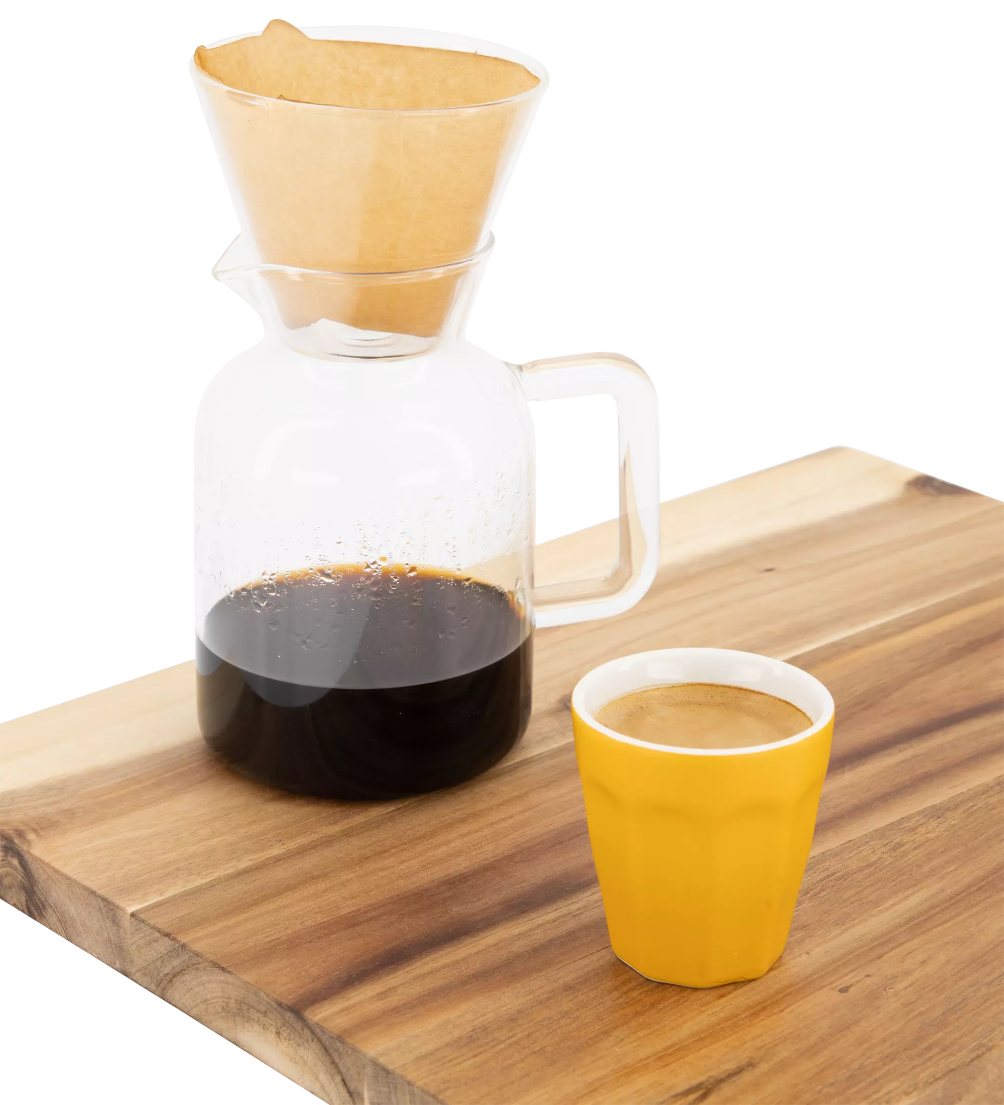 koffiekan met filter Koffiebinkie glas 600ml
