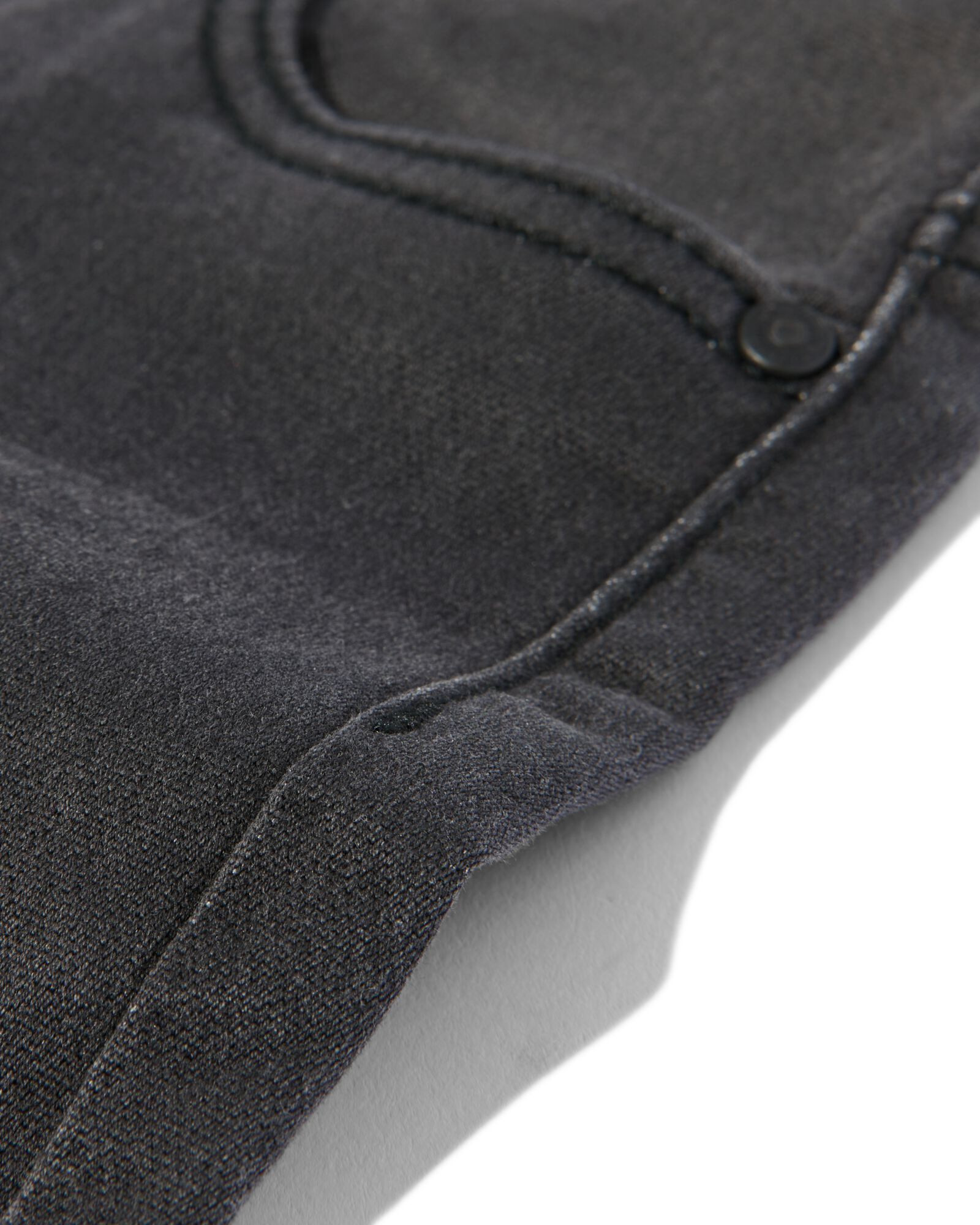 kindershort jogdenim zwart - 30732510BLACK - HEMA
