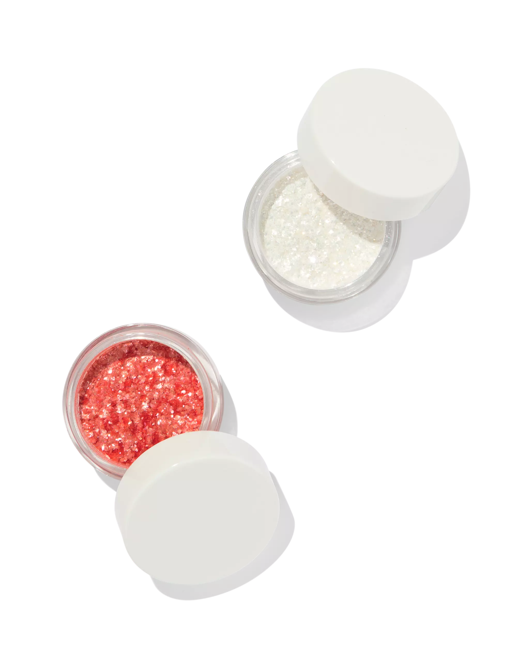 paillettes pour le corps rose-argent