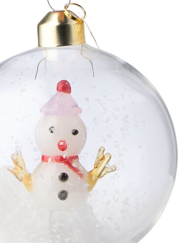 kersthanger ⌀8cm glas sneeuwpop - 25102158 - HEMA
