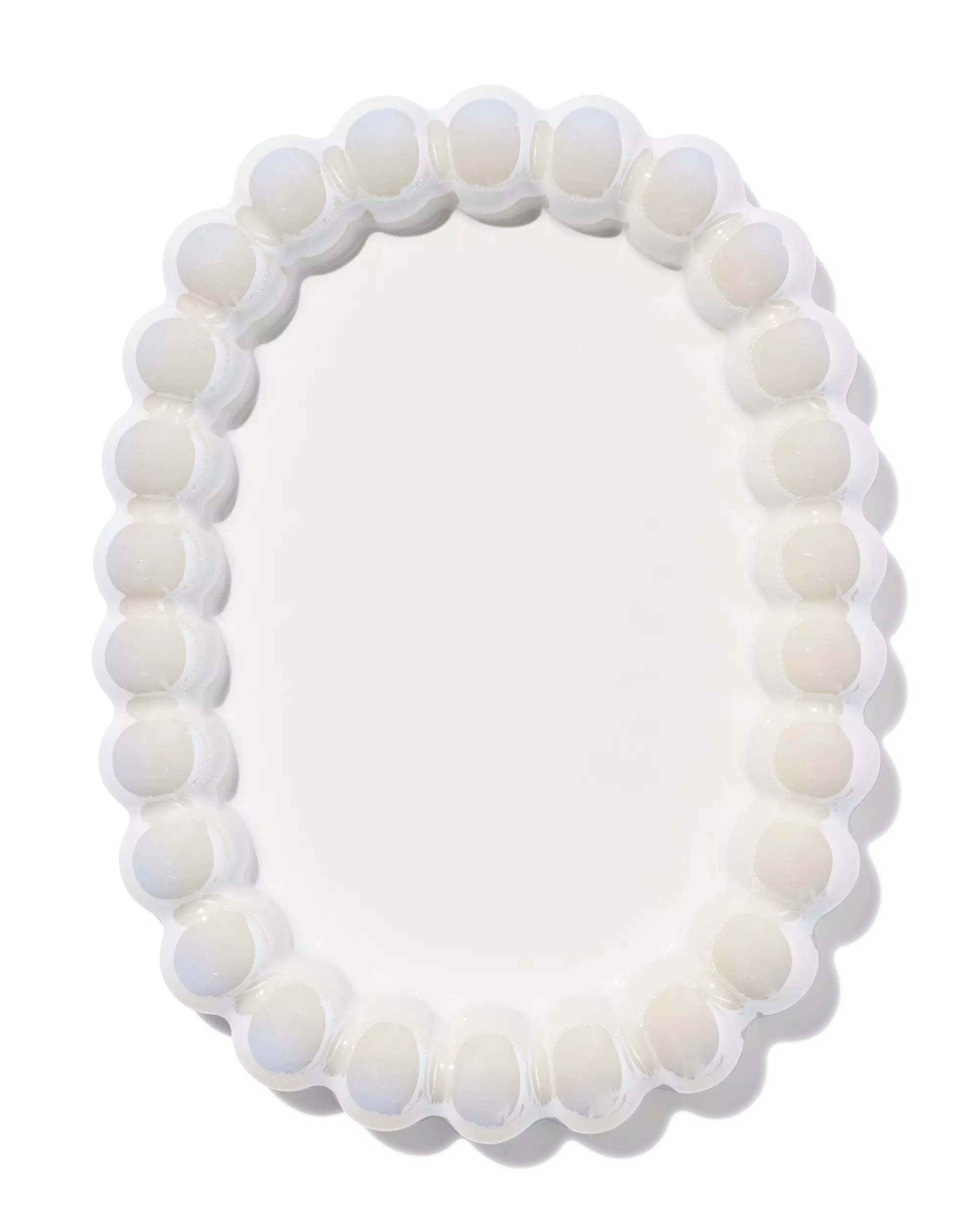 plat de service 25,5 x 19 x 3 cm perle