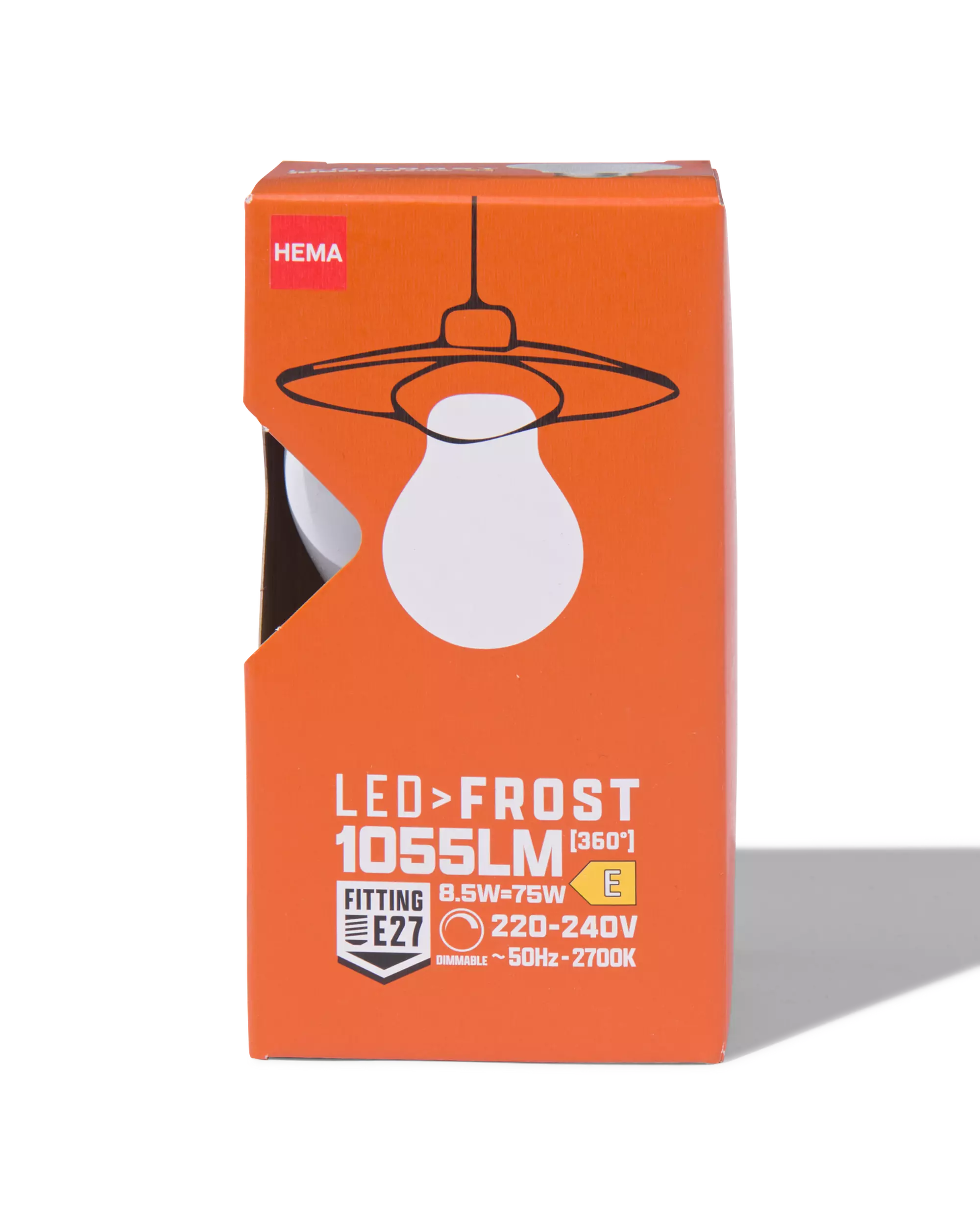 ampoule led poire verre givré E27 8,5W 1055 lm intensité variable