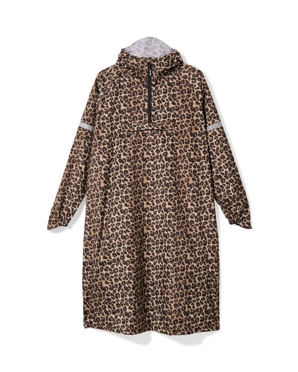regenponcho voor volwassenen luipaard multi multi - 34440185MULTI - HEMA