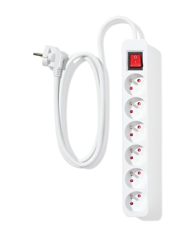 multiprise 6 prises - 81000039 - HEMA