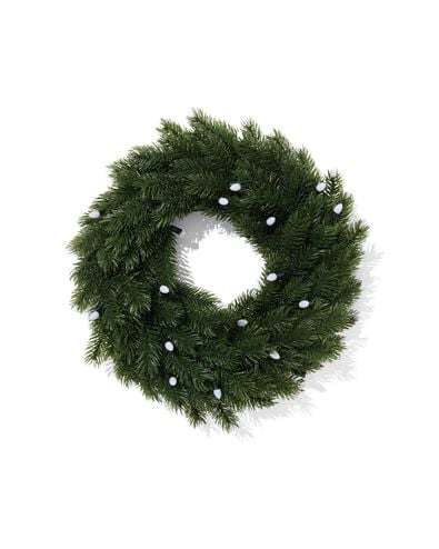 couronne no&euml;l ⌀40cm avec led - 25102012 - HEMA