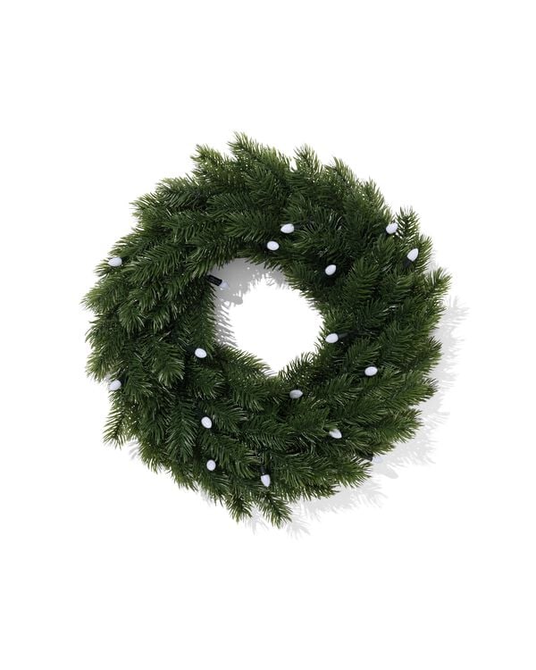 couronne no&euml;l ⌀40cm avec led - 25102012 - HEMA