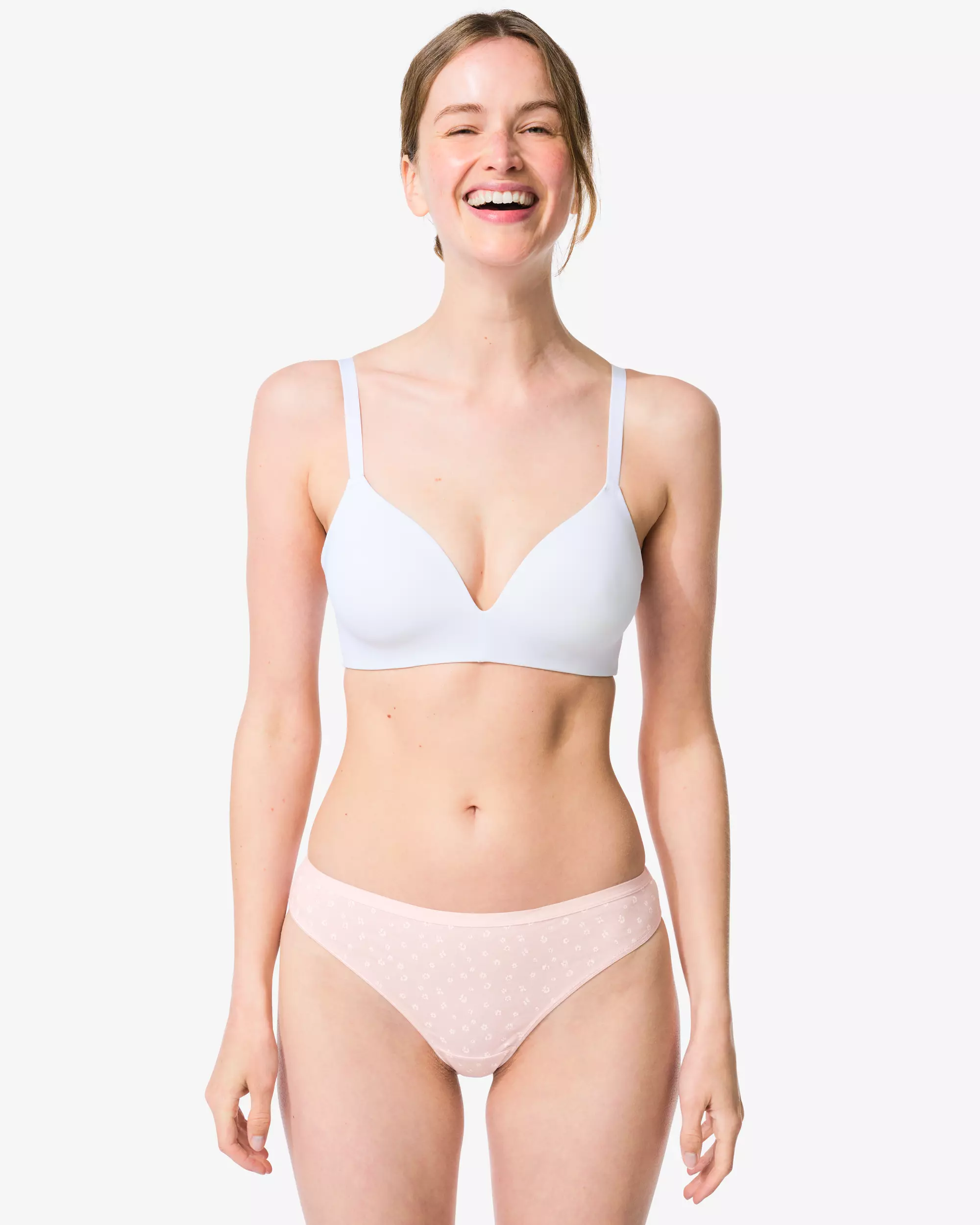 strings femme coton fleurs - lot de 2