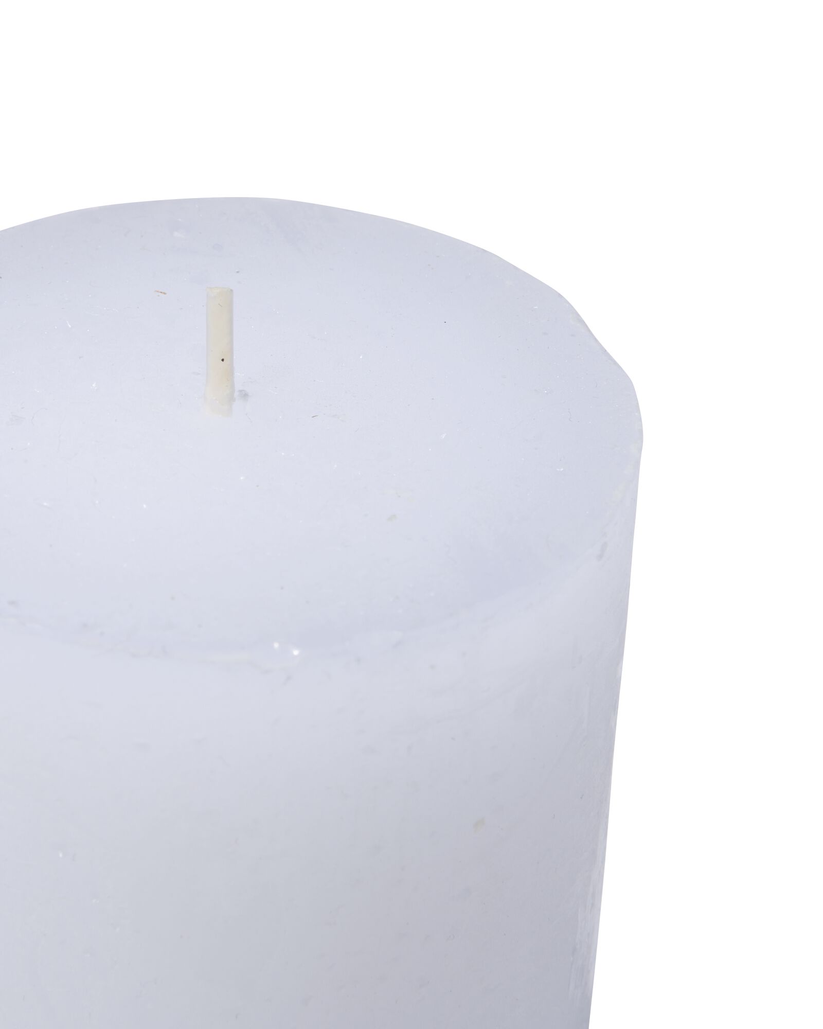 bougie rustique &Oslash;7x13 cm blanc blanc 7 x 13 - 13500706 - HEMA