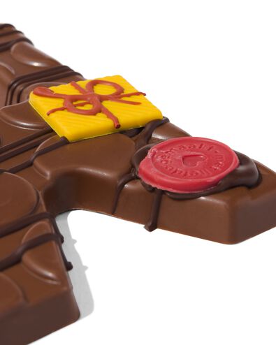 Lettre en chocolat d&eacute;cor&eacute;e &agrave; la main lait M 180g M lait - 24427413 - HEMA