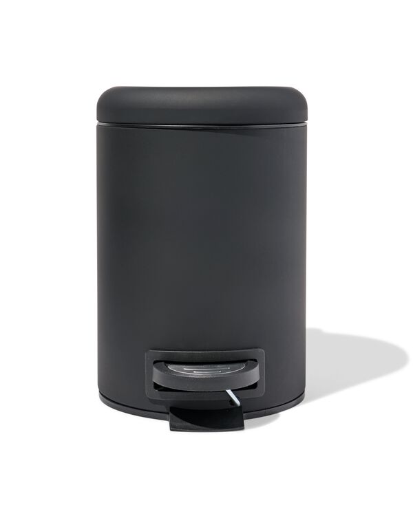 poubelle &agrave; p&eacute;dale 3&thinsp;L noir - 80330052 - HEMA