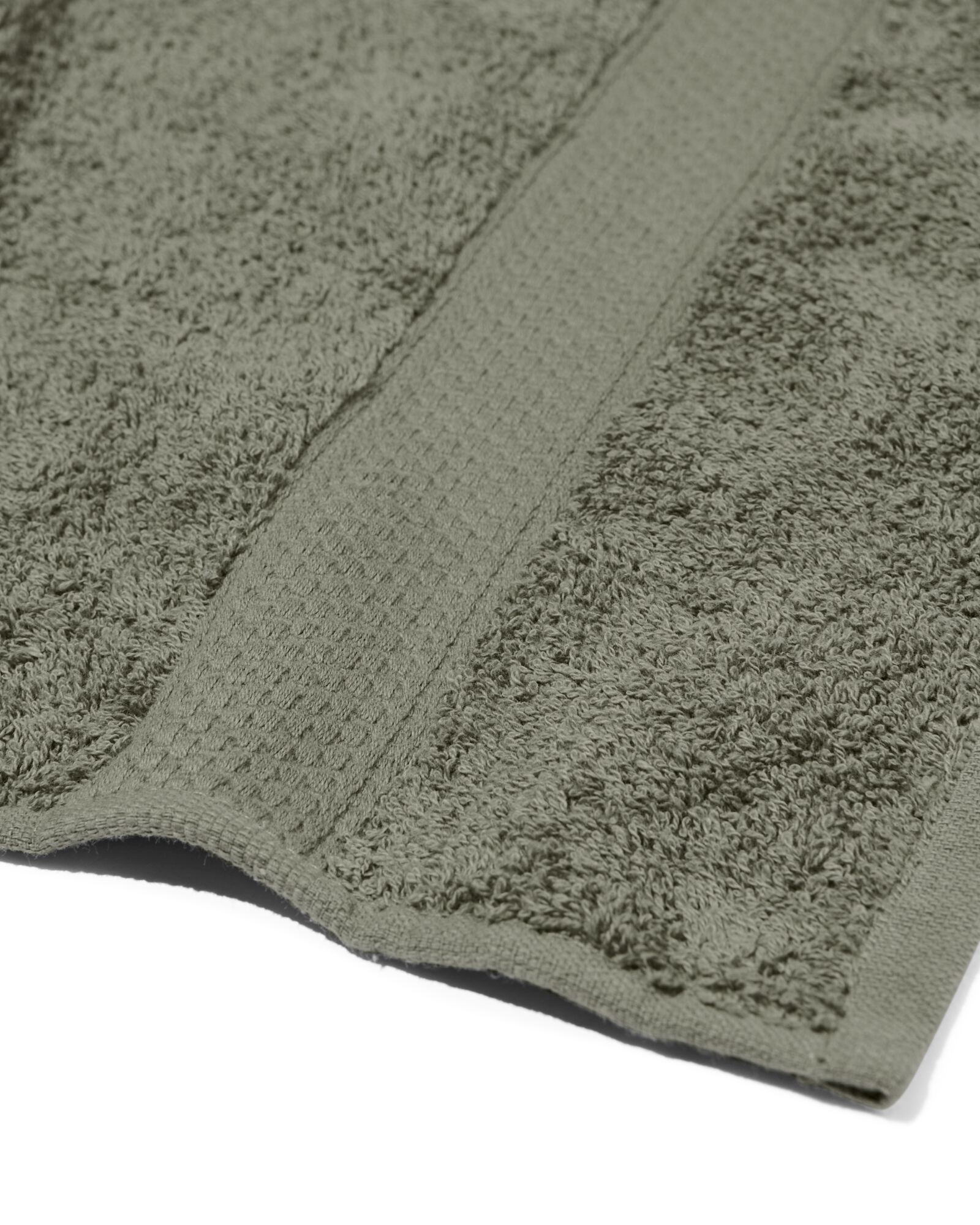 serviette 50 x 100 qualit&eacute; &eacute;paisse - gris-vert vert arm&eacute;e serviette 50 x 100 - 5200702 - HEMA