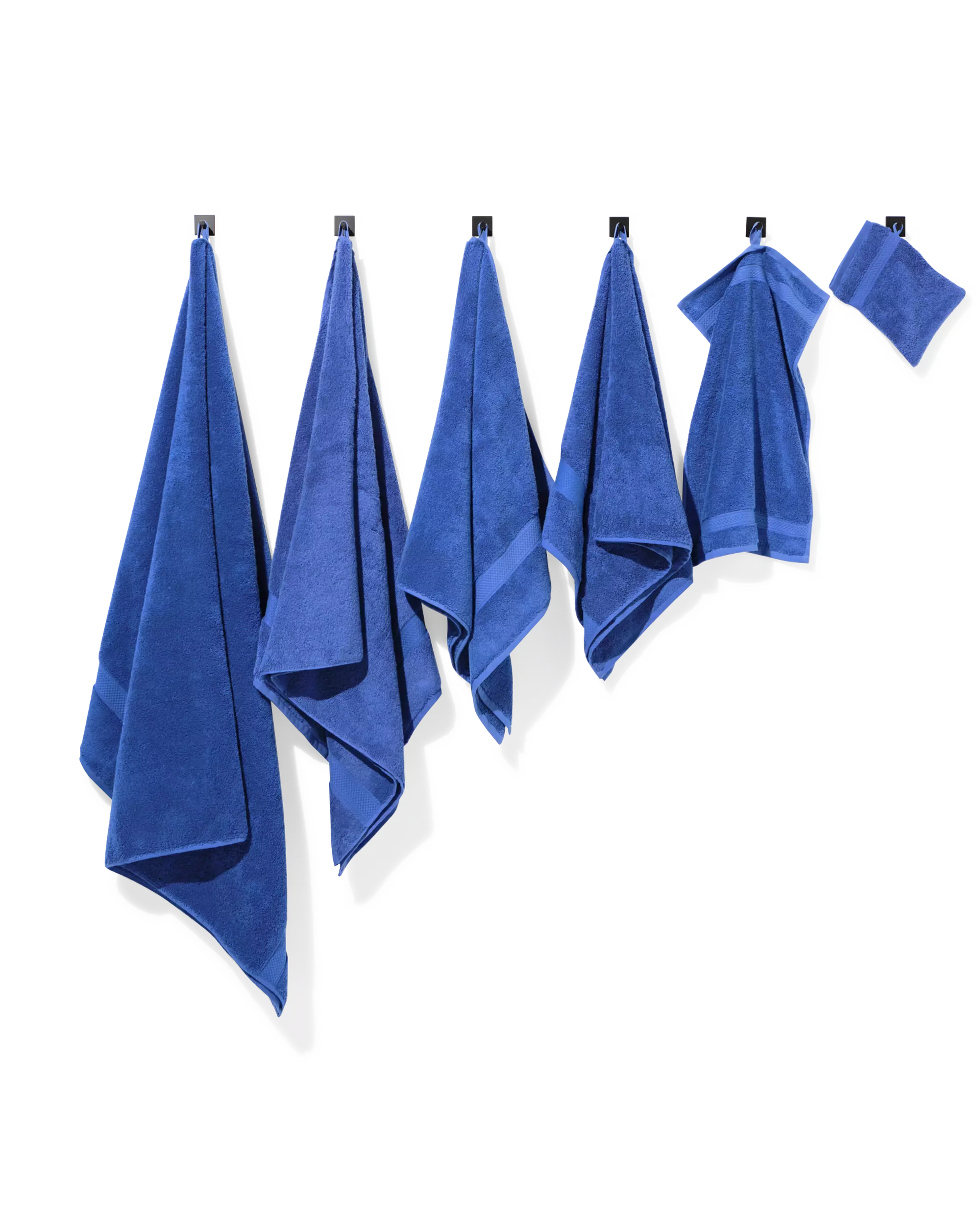 serviette 50x100cm qualité épaisse bleu cobalt