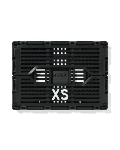 caisse pliable &agrave; lettres recycl&eacute;e XS noire noir XS  13 x 18 x 8 - 39800028 - HEMA
