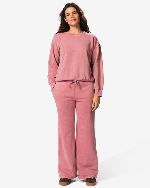 pantalon de jogging femme coupe d&eacute;contract&eacute;e rose rose - 36214810PINK - HEMA