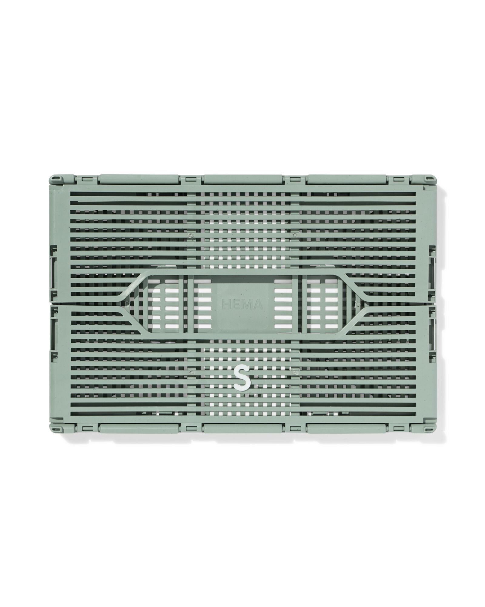 caisse pliante lettres recycl&eacute;e S vert menthe vert menthe S  20 x 30 x 11,5 - 39811073 - HEMA