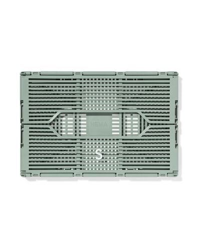 caisse pliante lettres recycl&eacute;e S vert menthe vert menthe S  20 x 30 x 11,5 - 39811073 - HEMA