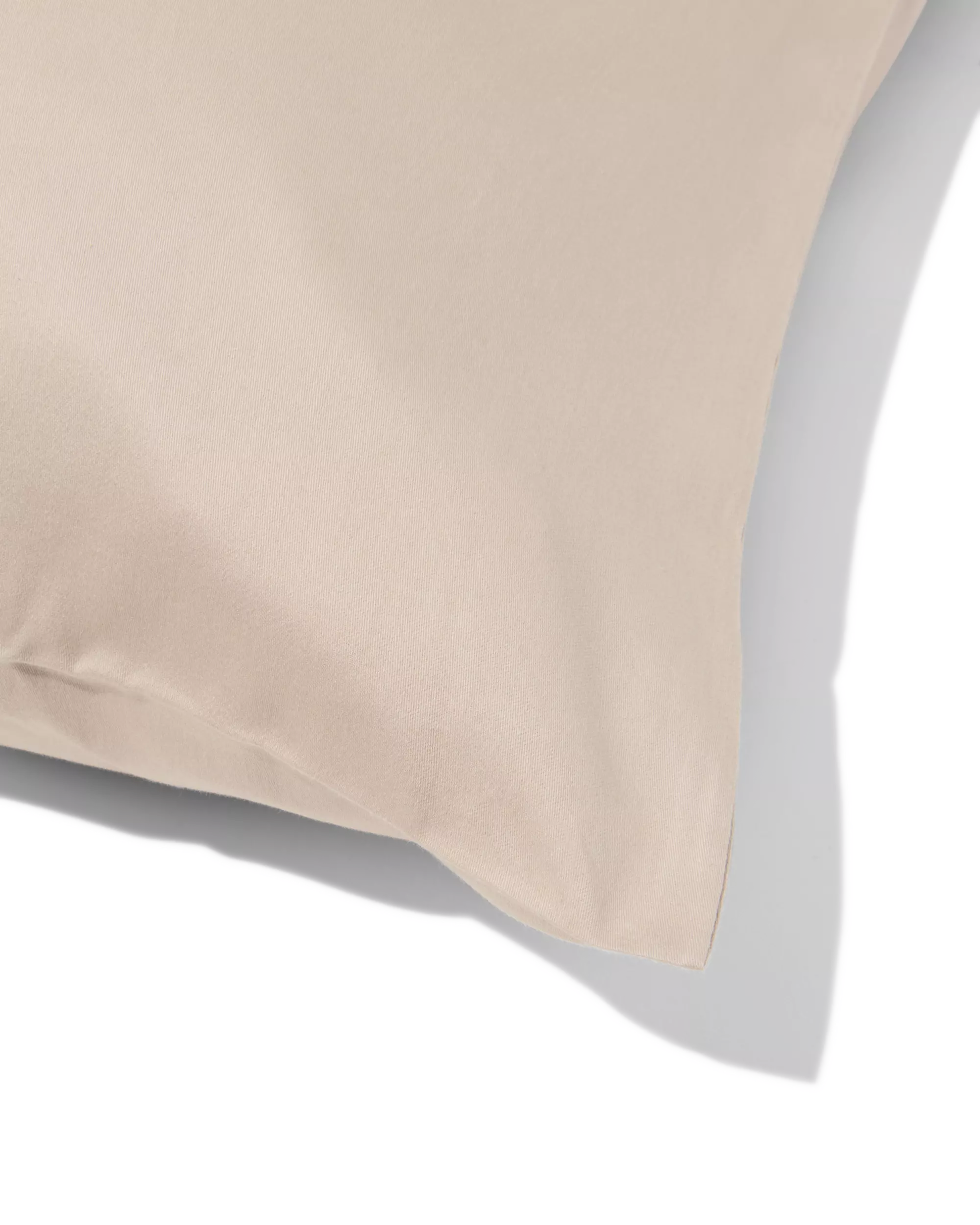 2 taies d’oreiller satin 60x70 sable