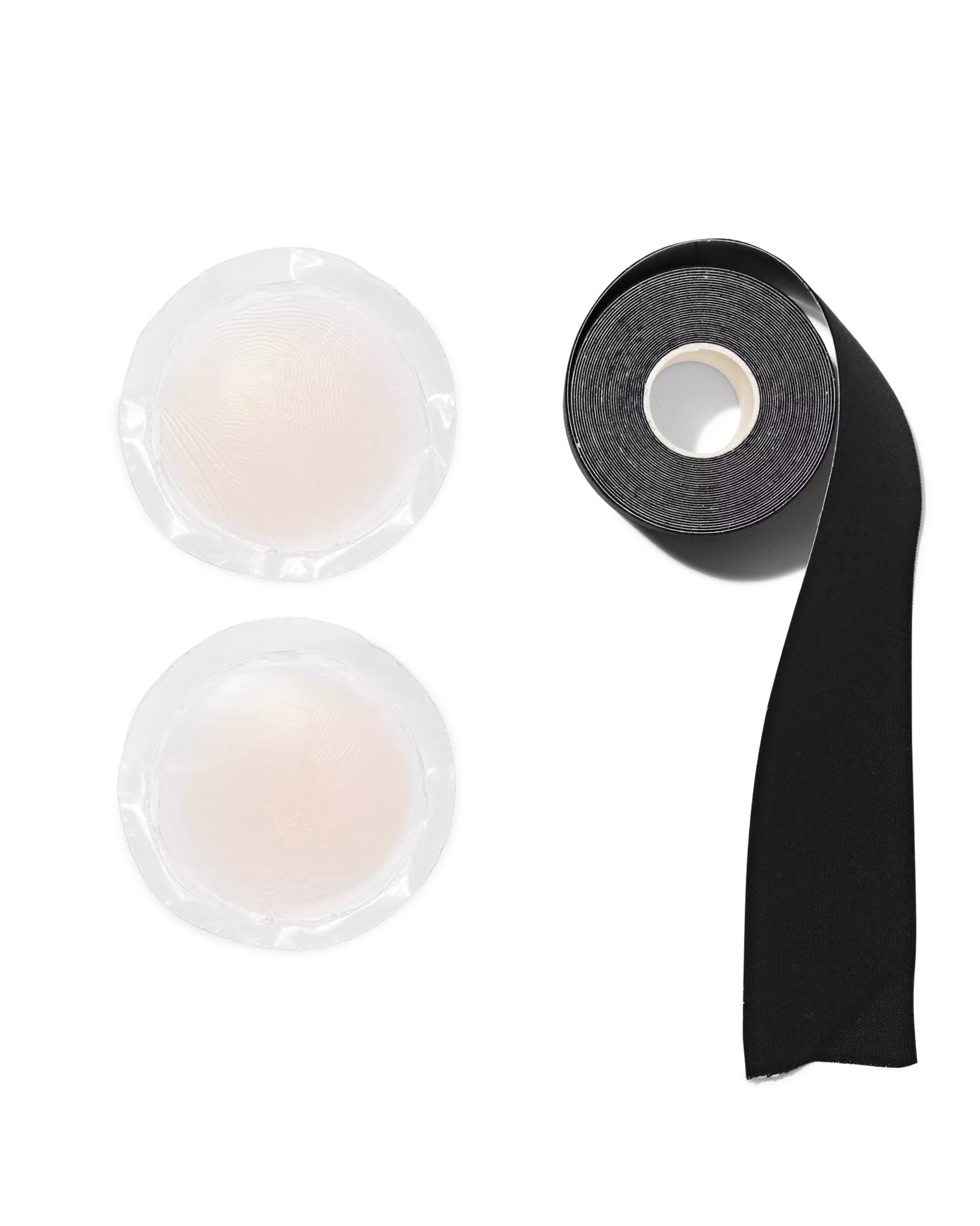 boobtape noir 5m avec coussinets pour mamelons