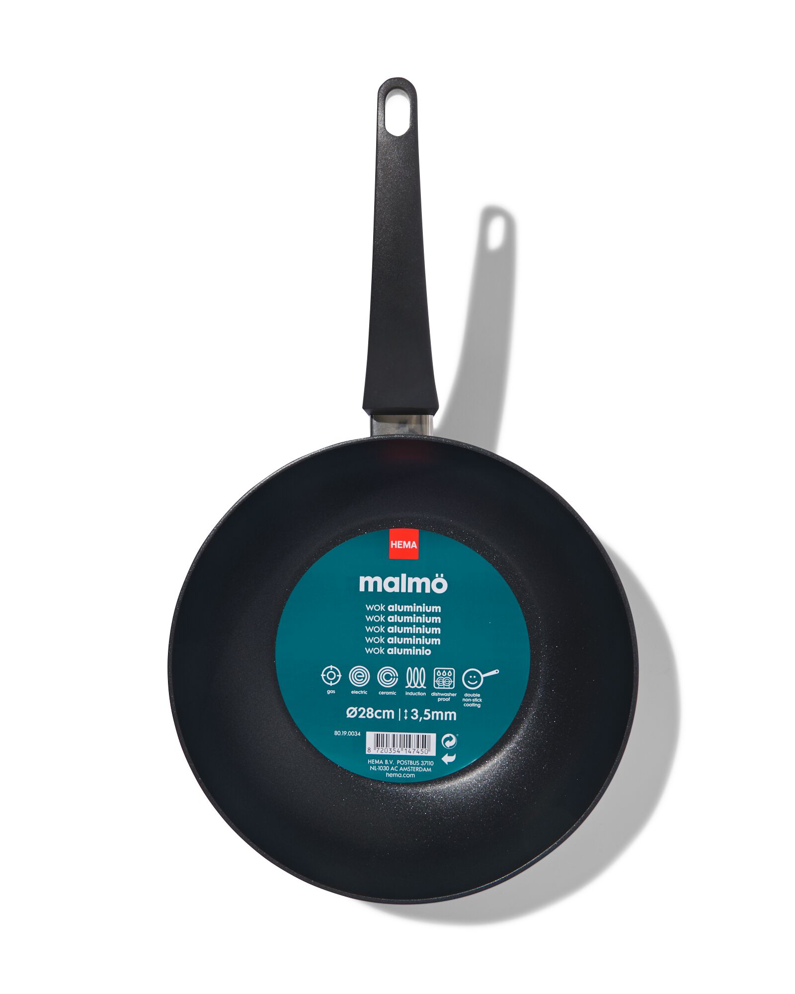 wok &Oslash;28cm Malm&ouml; wok 28 cm Malmo - 80190034 - HEMA