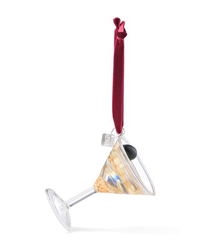kersthanger 9.5cm glas cocktailglas  - 25102094 - HEMA