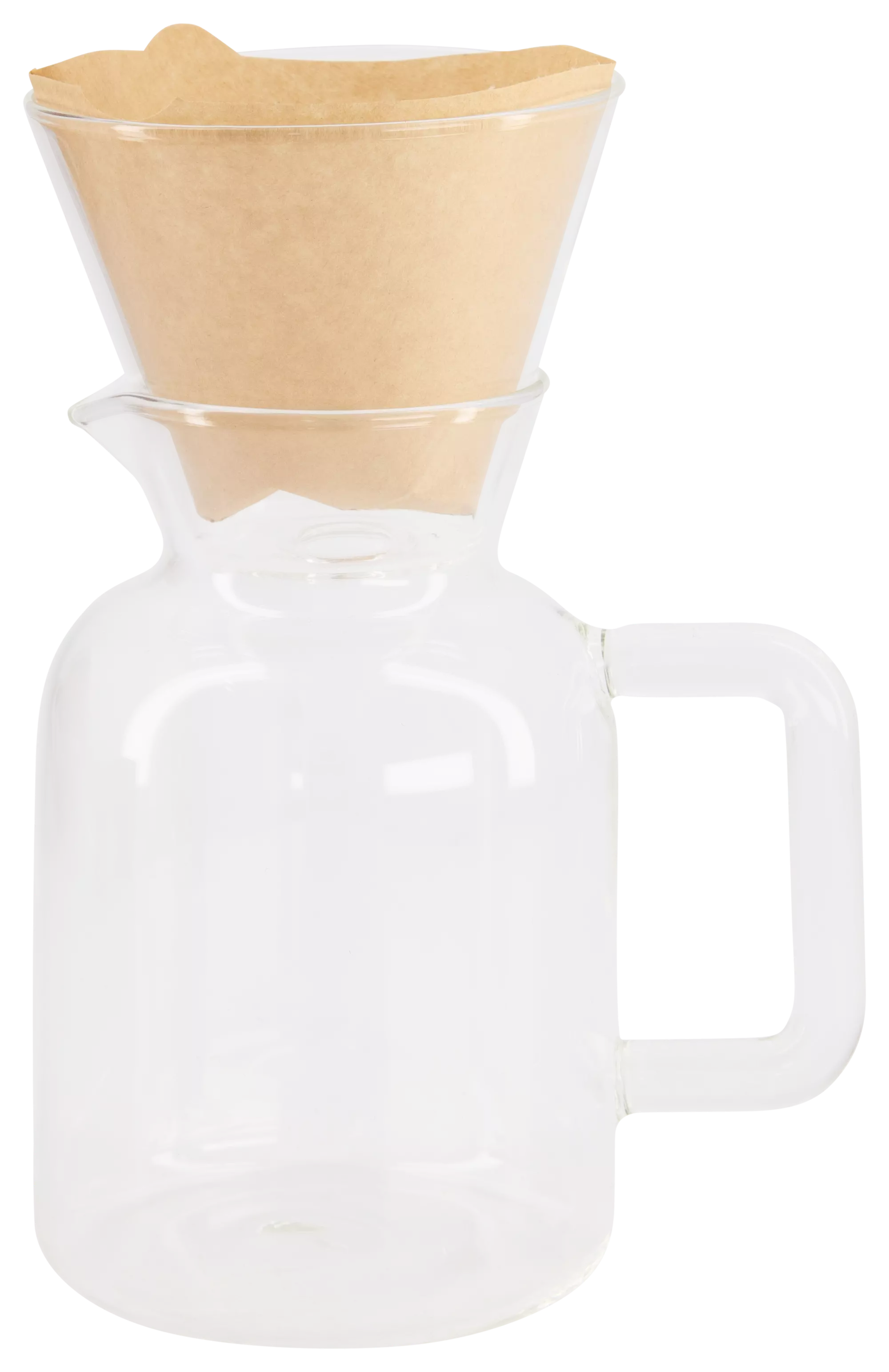 koffiekan met filter Koffiebinkie glas 600ml