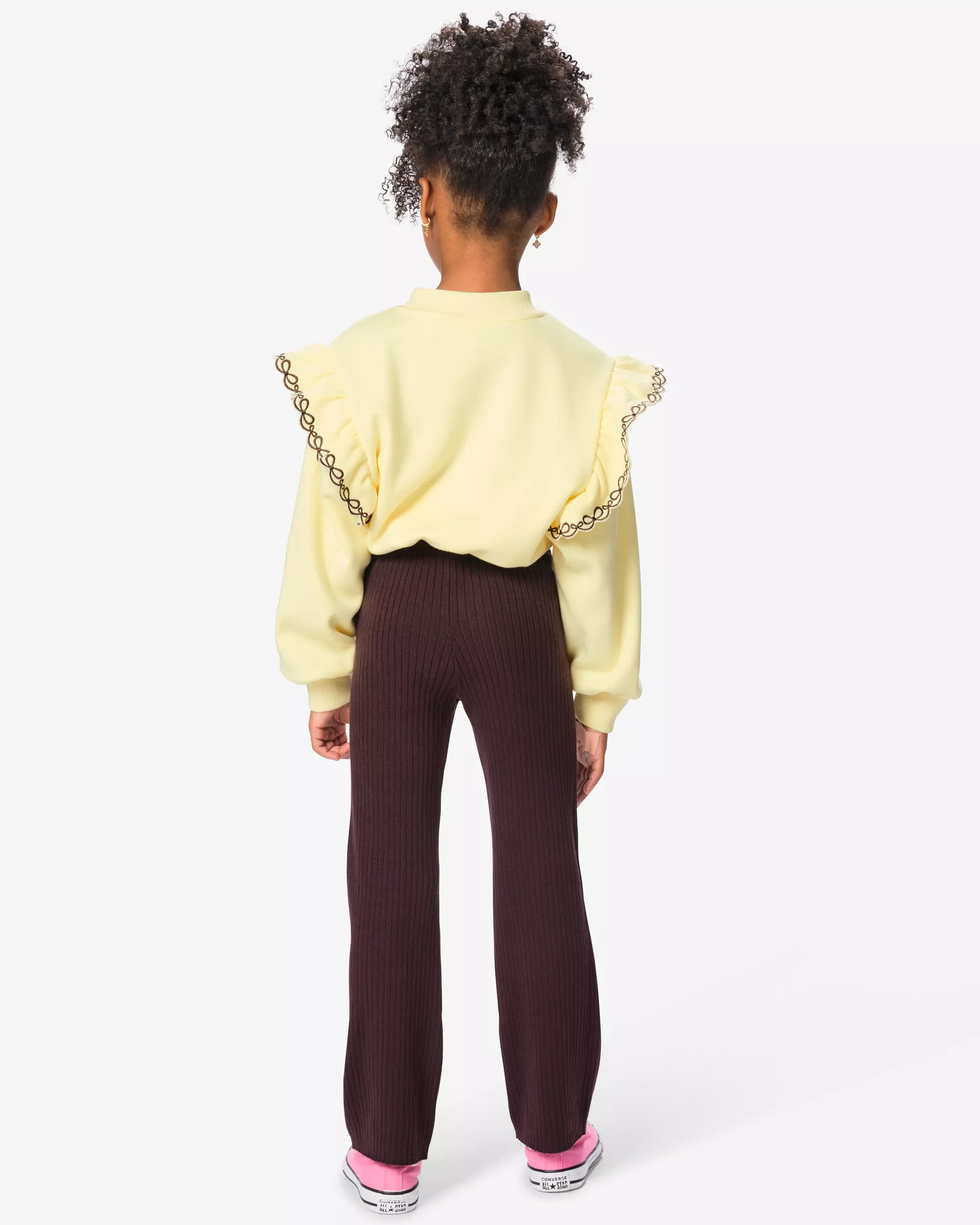 legging enfant bootcut côtelé