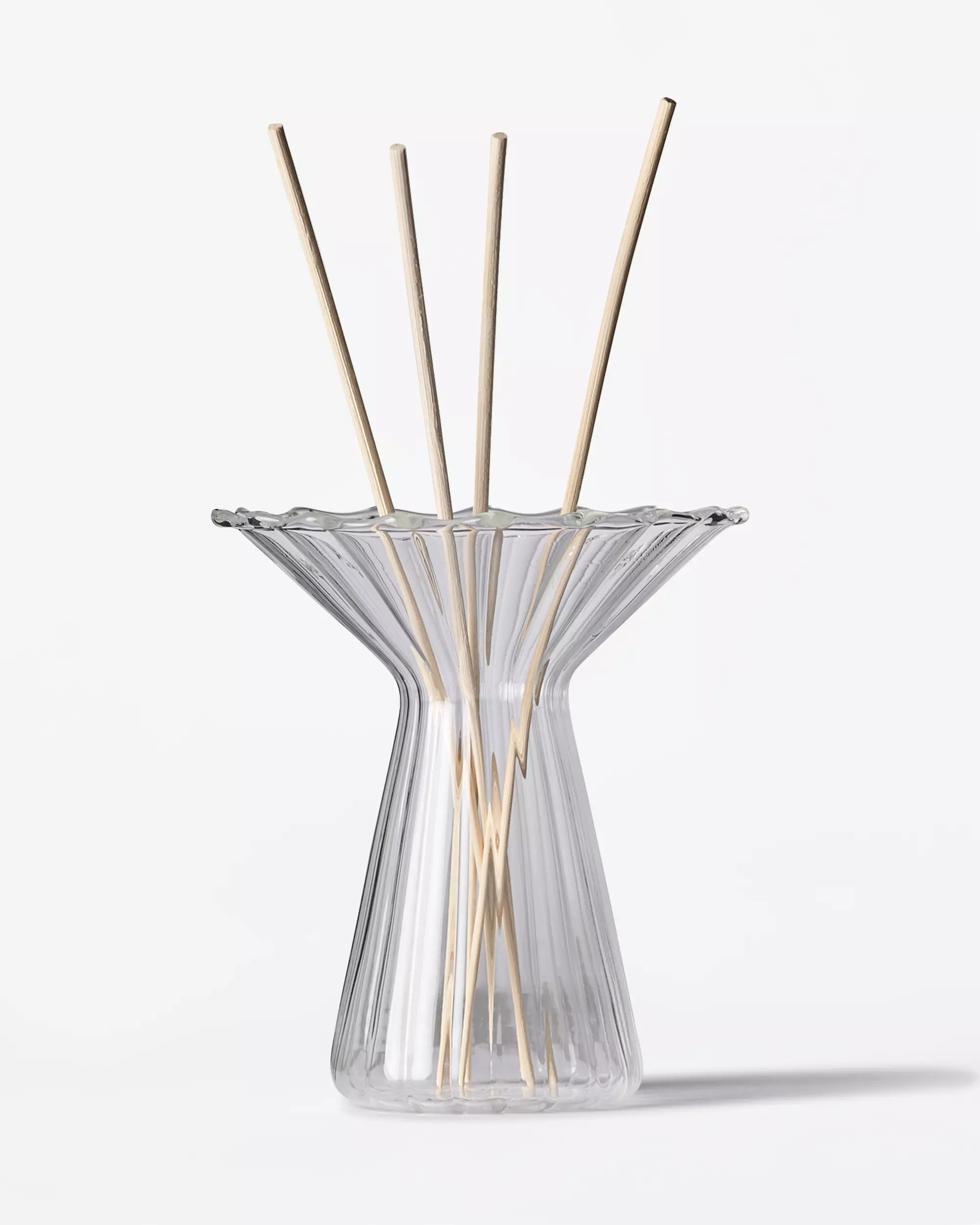 verre ⌀5,7x10,8cm Zwier verre nervuré transparent