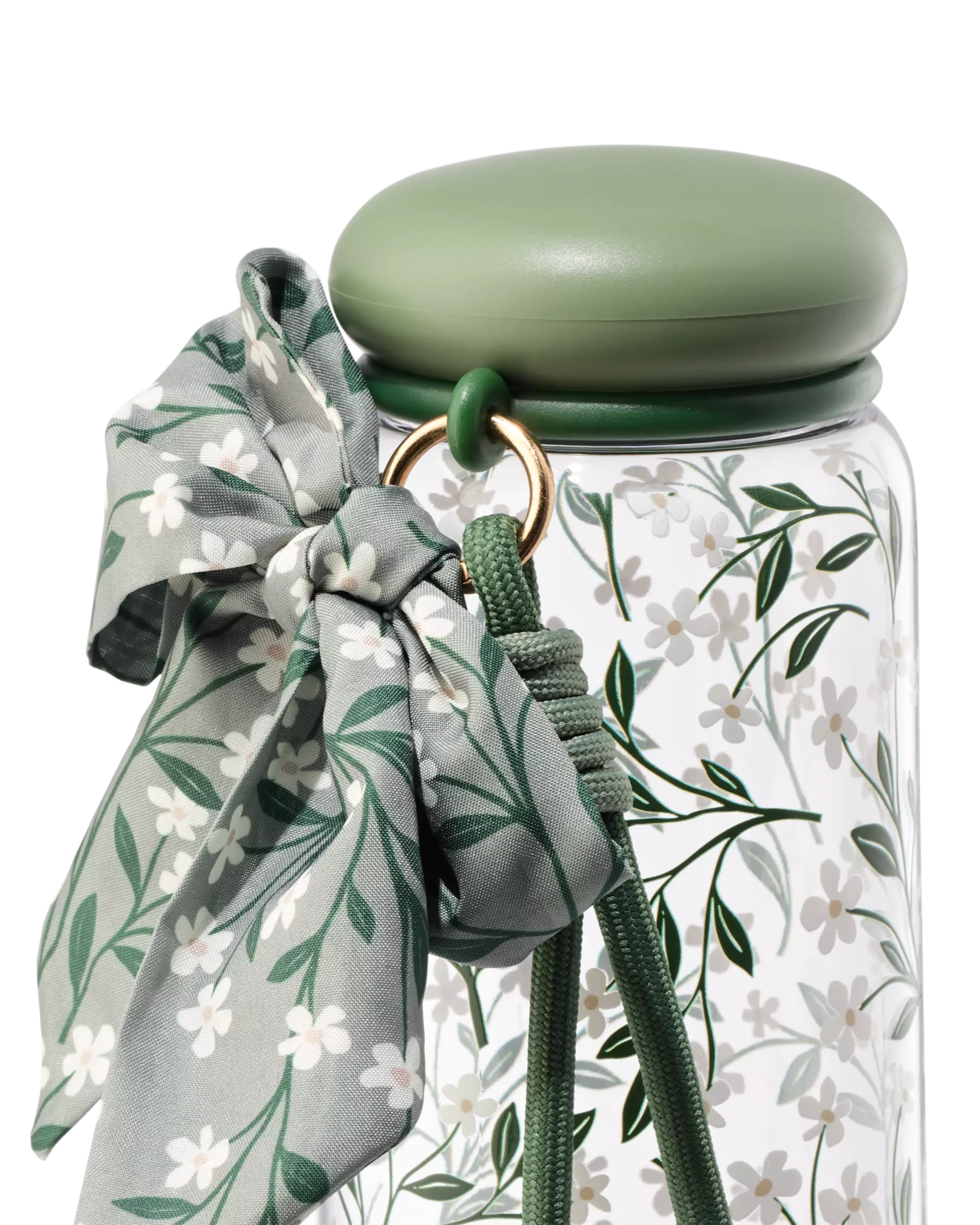 gourde 700 ml fleurs avec petit foulard