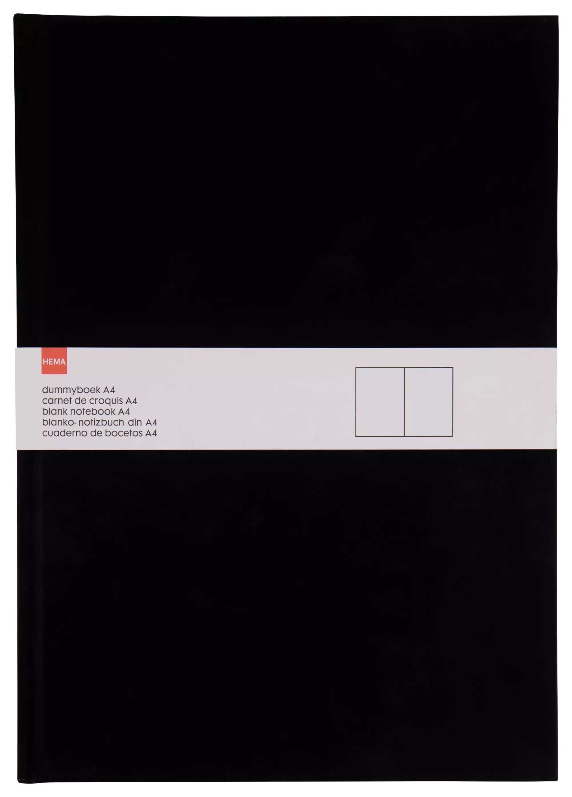 carnet vierge A4 noir