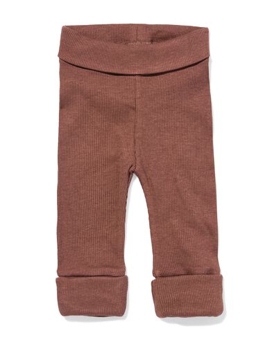 Babyleggings, anliegend, gerippt braun braun - 33458420BROWN - HEMA