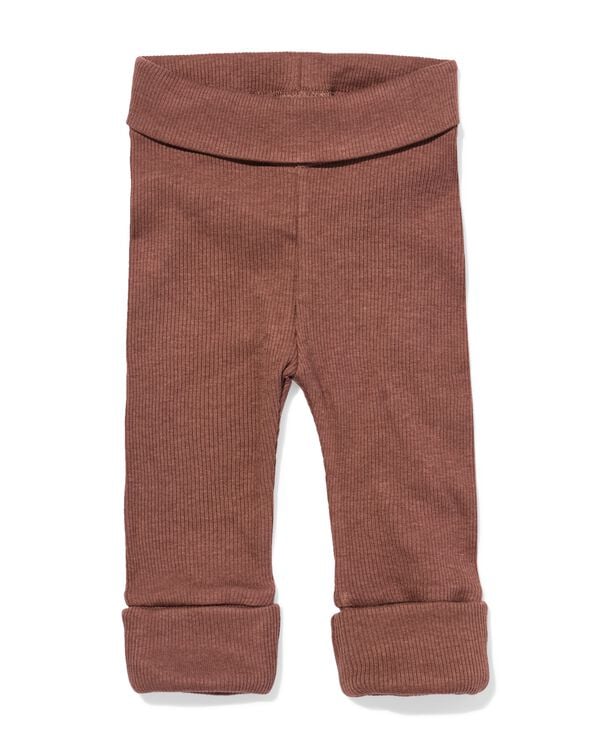 legging b&eacute;b&eacute; ajust&eacute; c&ocirc;tel&eacute; marron marron - 33458420BROWN - HEMA