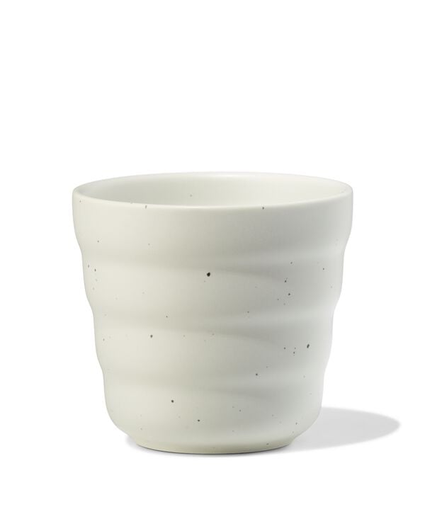 koffiekopje 200ml Trend aardewerk grijs spikkels - 80660361 - HEMA