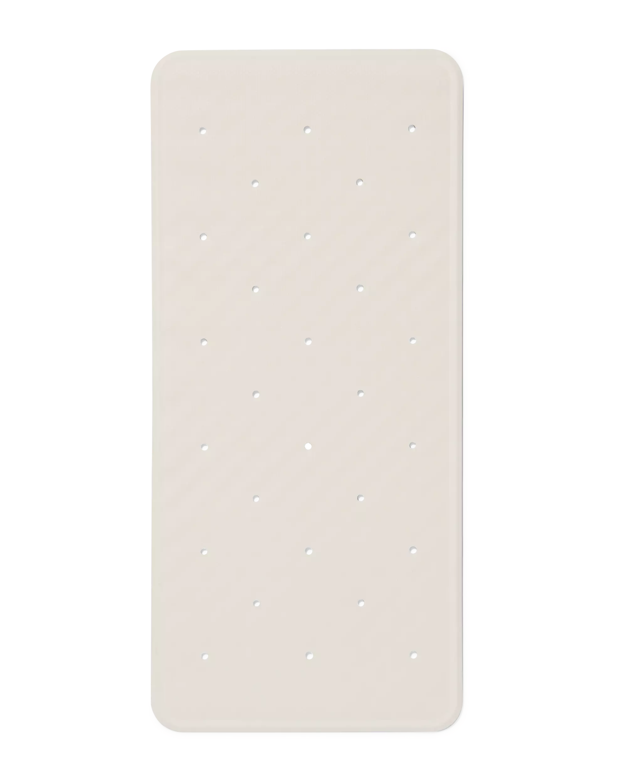badmat 35x74cm rubber wit