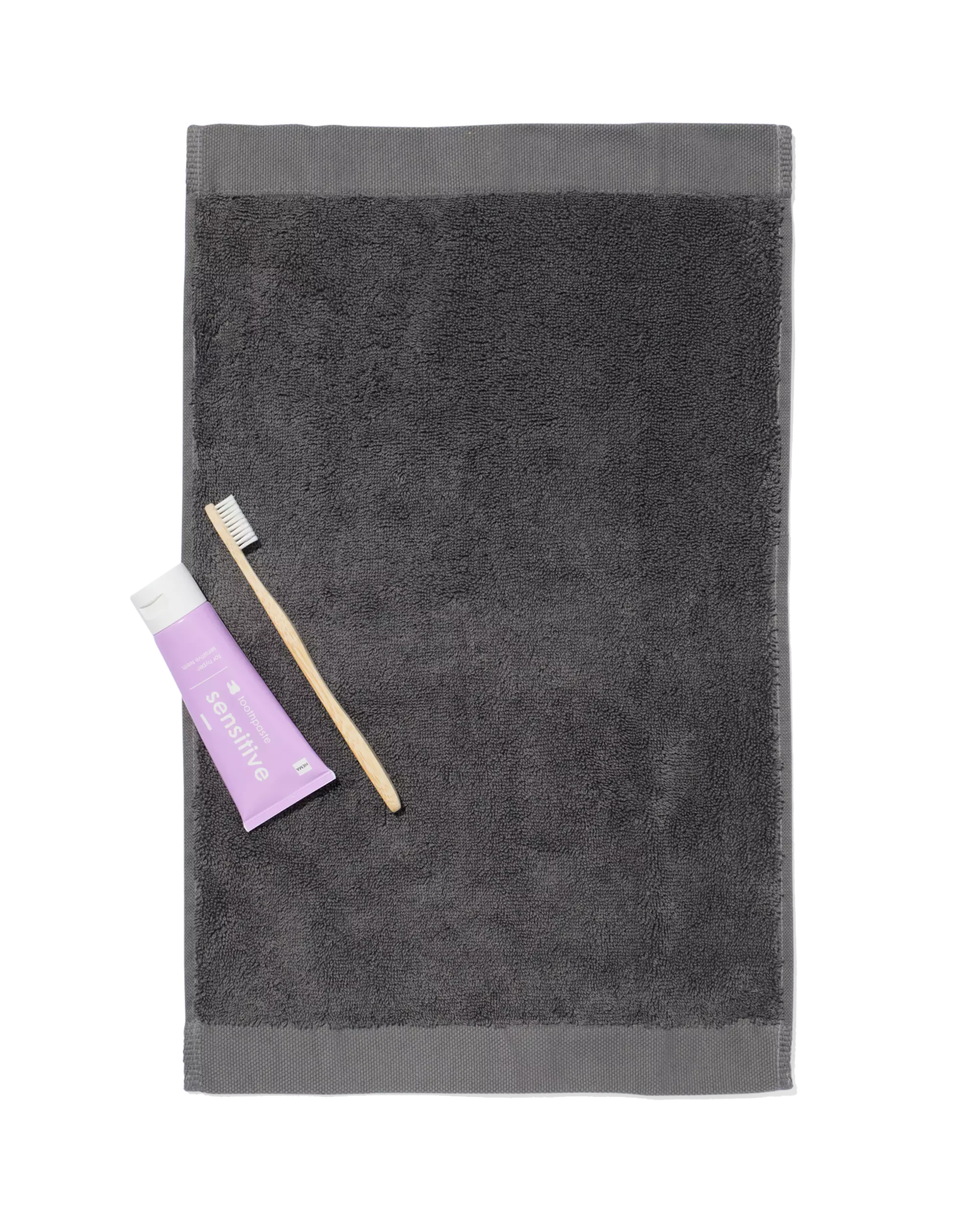 petite serviette - 33 x 50 cm - qualité hôtel très douce - gris foncé uni