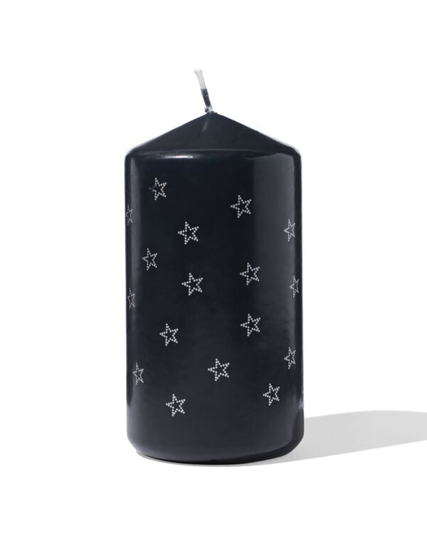 bougie pilier ⌀6,7 x 12,8 cm &eacute;toiles - 25102110 - HEMA
