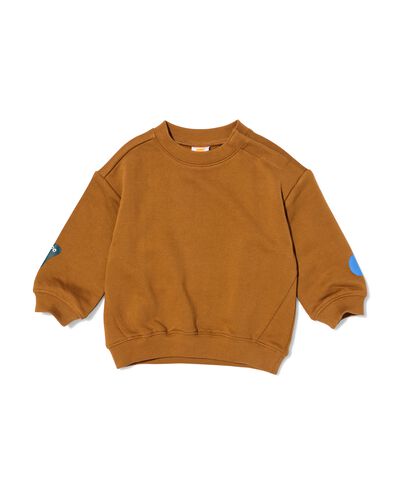 pull b&eacute;b&eacute; molleton abstrait marron marron - 33107980BROWN - HEMA
